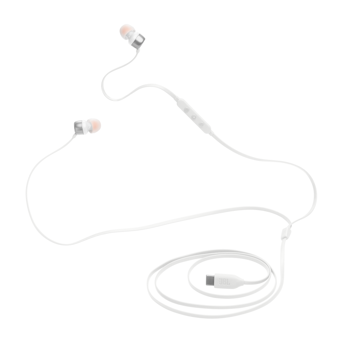 JBL Tune 310C Wired USB-C Earbuds White product image