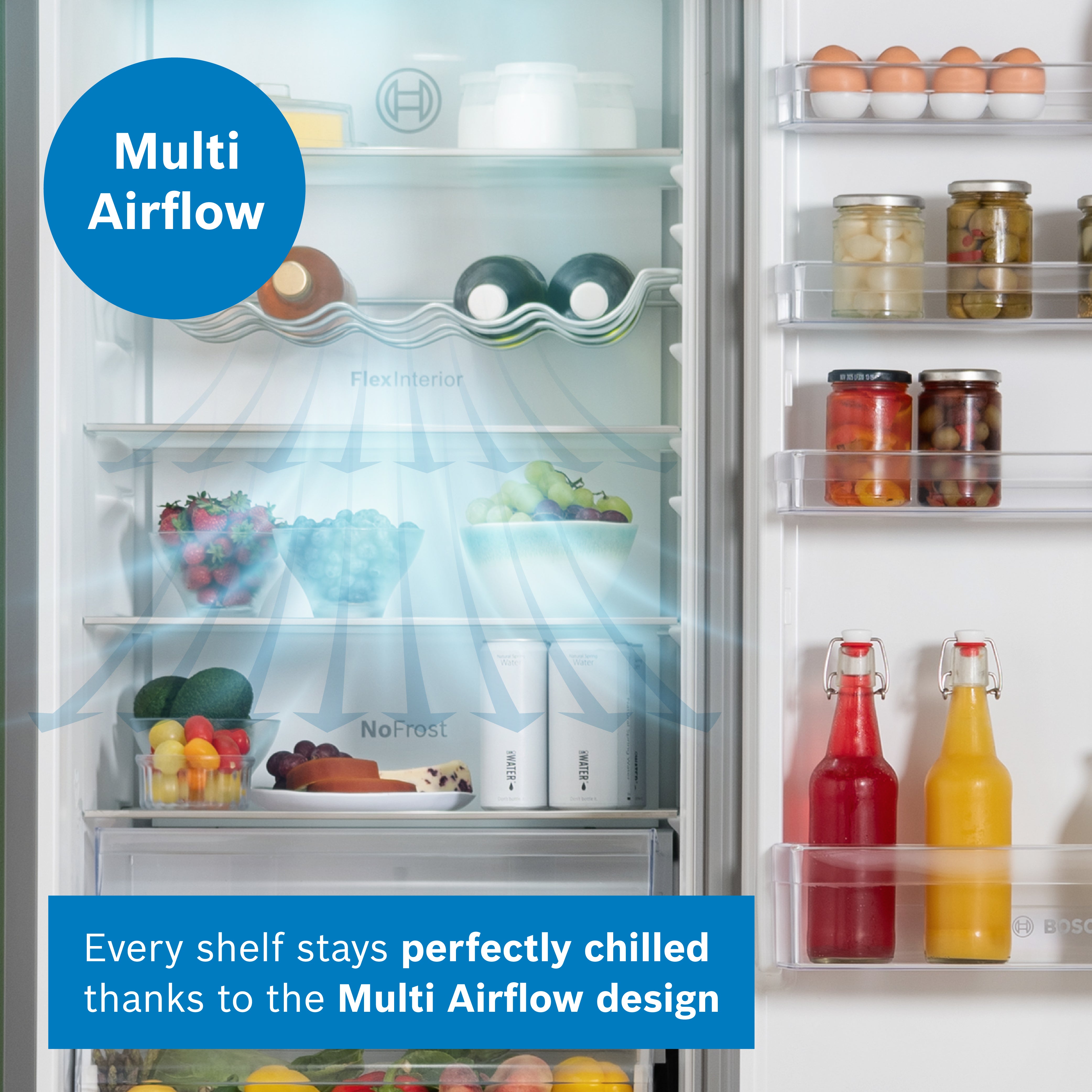 Bosch Series 4 363L 60cm Frost Free Fridge Freezer | KGN392LDFG
