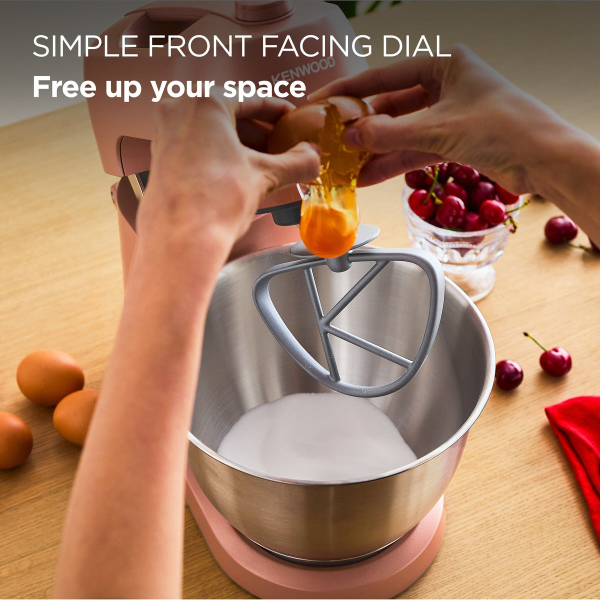 Kenwood Go Stand Mixer — Clay Red – view 4