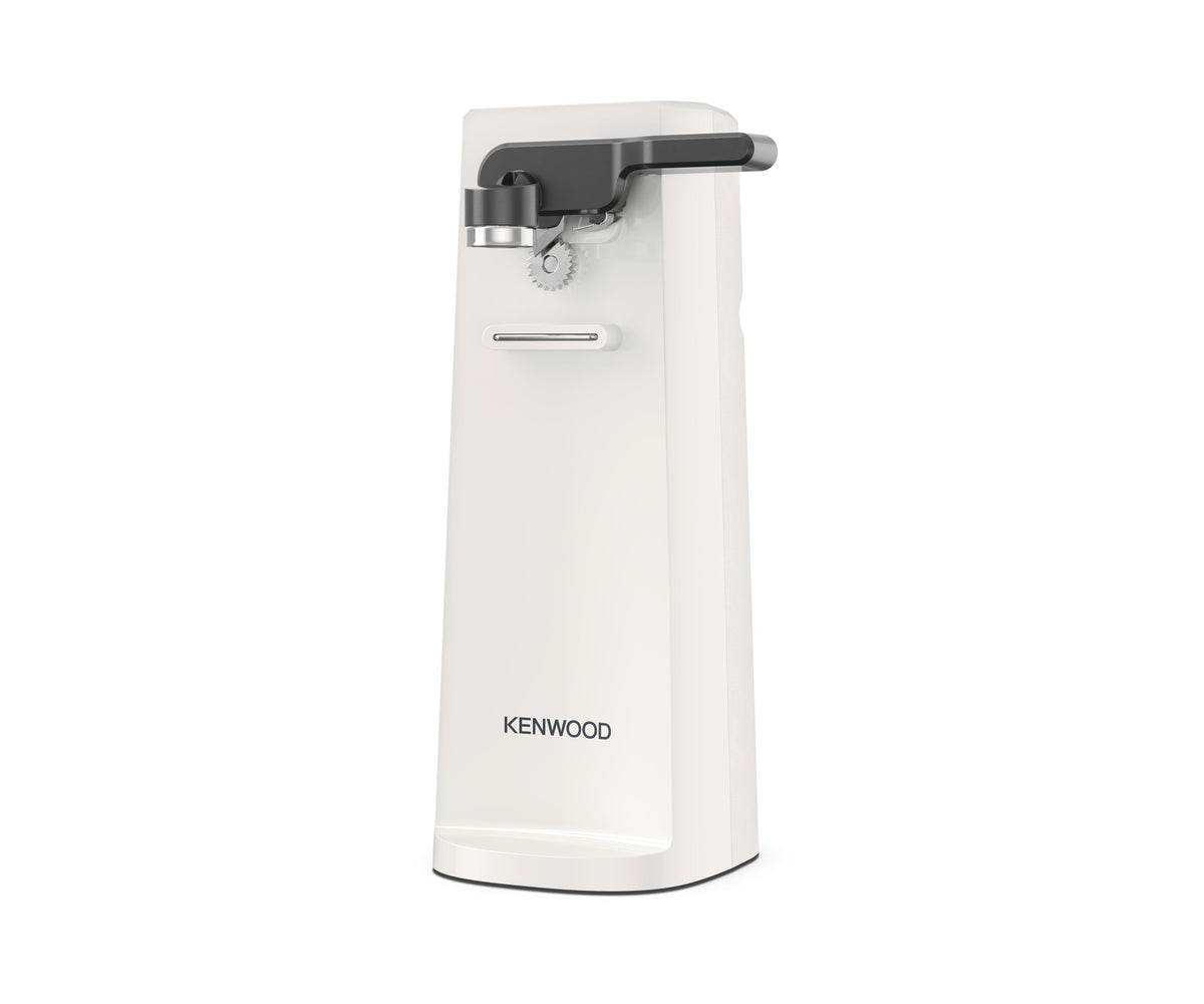 Kenwood Multi-Functional 3-in-1 Electric Can Opener - White - three-quarter view
