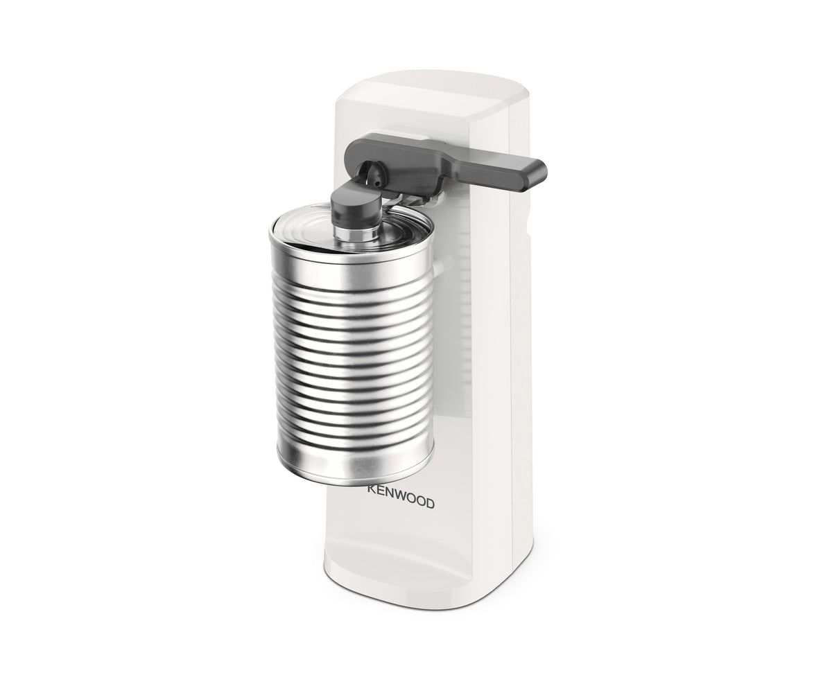 Kenwood Multi-Functional 3-in-1 Electric Can Opener - White - opening a can