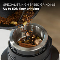 Kenwood Duo Prep Chopper and Grinder - Black - high-speed grinder bowl with whole spices