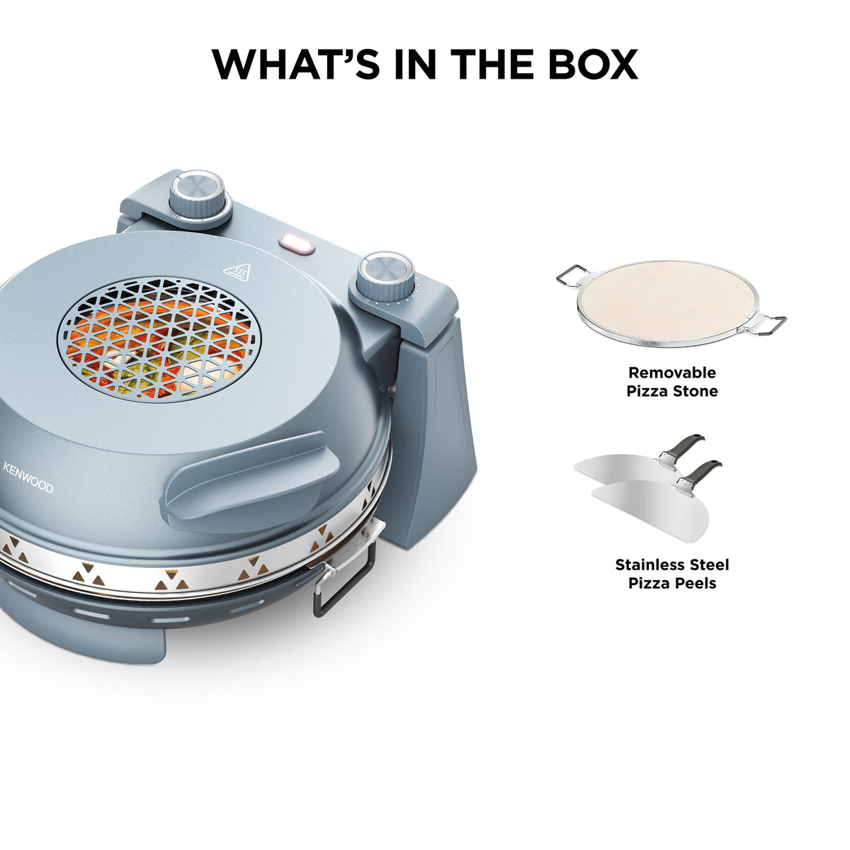 Kenwood My Pizzeria Pizza Oven - Storm Blue - what is in the box