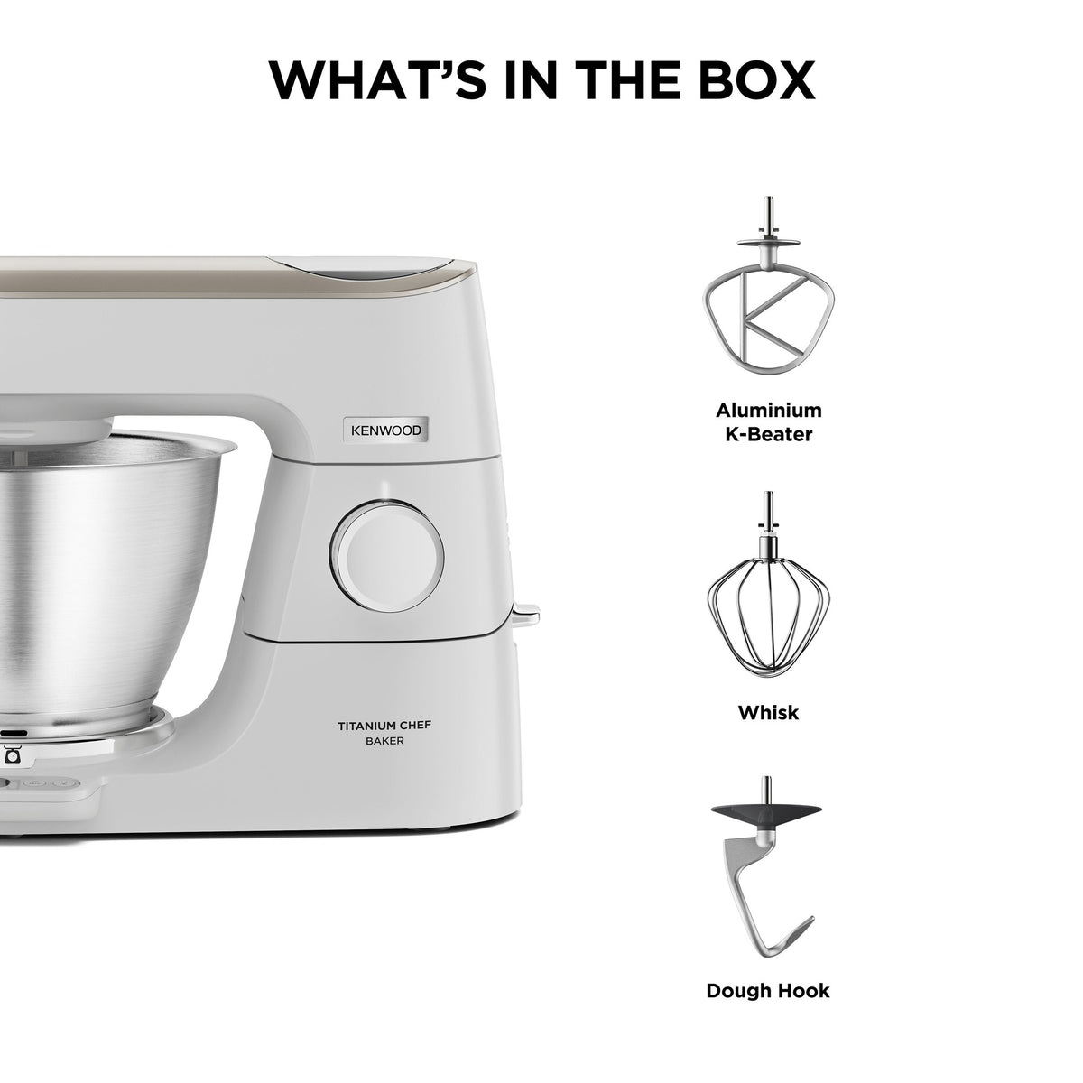 Kenwood Titanium Chef - White - what is in the box