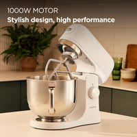 Kenwood kMix Stand Mixer - White - 1000W motor with stainless steel bowl