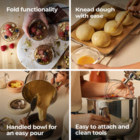 Kenwood kMix Stand Mixer - White - fold function, dough kneading and handled bowl