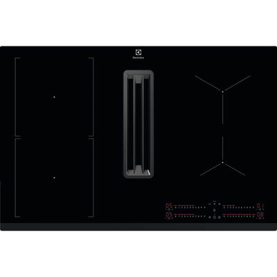 Electrolux 80 cm Combo-Hob Hood – Induction with Built-In Extractor | LCC83443
