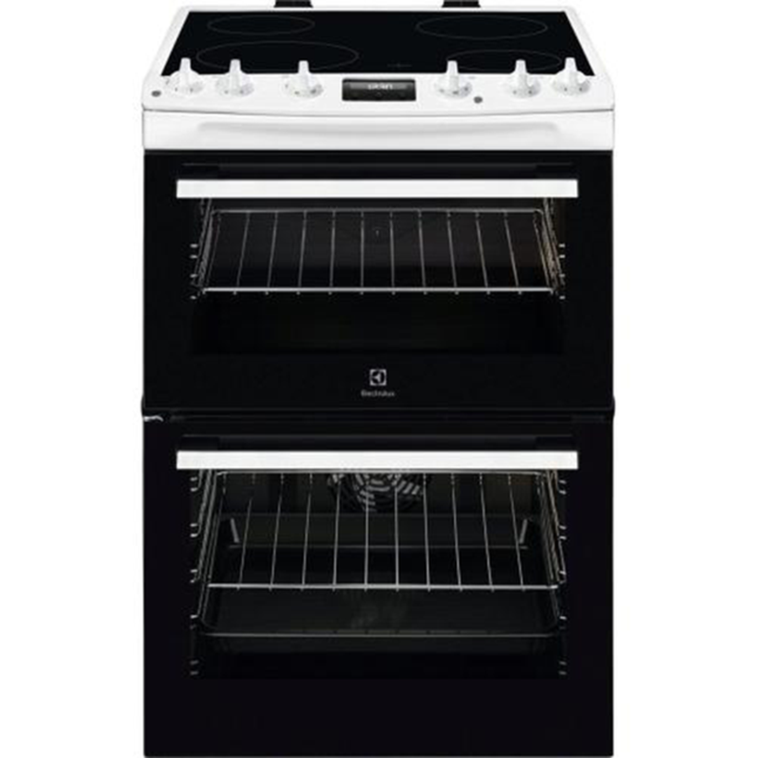 Electrolux 60CM Freestanding Electric Cooker - White | LKR655200W Electrolux Oven Euronics Ireland