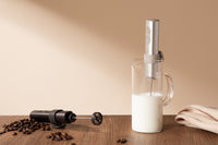 Outin LattoGo handheld milk frother in Starburst Silver