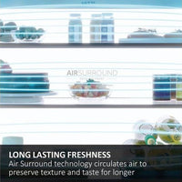 Haier FD 70 Series 5 444L No Frost Freestanding Fridge Freezer in Black | HFR5719EWPB Haier Fridge Freezer Euronics Ireland