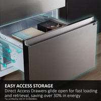 Haier FD 70 Series 5 444L No Frost Freestanding Fridge Freezer in Black | HFR5719EWPB Haier Fridge Freezer Euronics Ireland