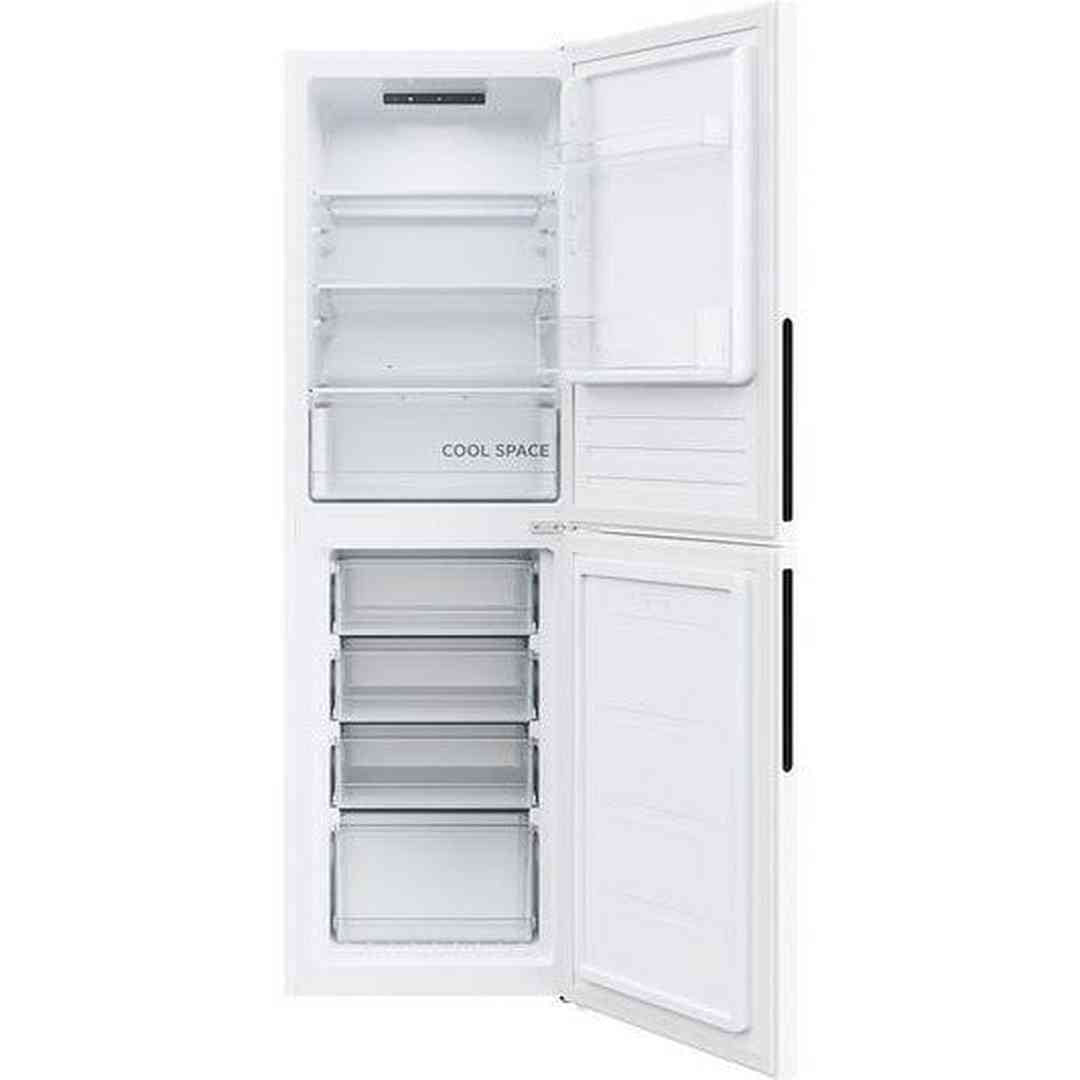 Hoover 50/50 Low Frost Fridge Freezer - White - both doors open, empty interior