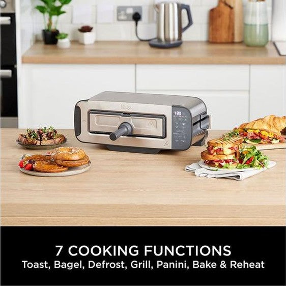 Ninja Foodi 3‑in‑1 Toaster, Grill & Panini Press | ST202UK (Stainless Steel)