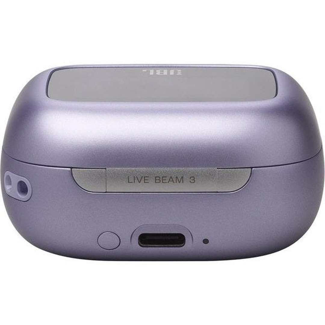 JBL Live Beam 3 10mm Hi-Res Wireless Earbuds - Purple | JBLLIVEBEAM3PUR JBL Earbuds Euronics Ireland