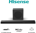 Hisense AX3120Q 3.1.2 Channel Soundbar with Wireless Subwoofer | AX3120Q