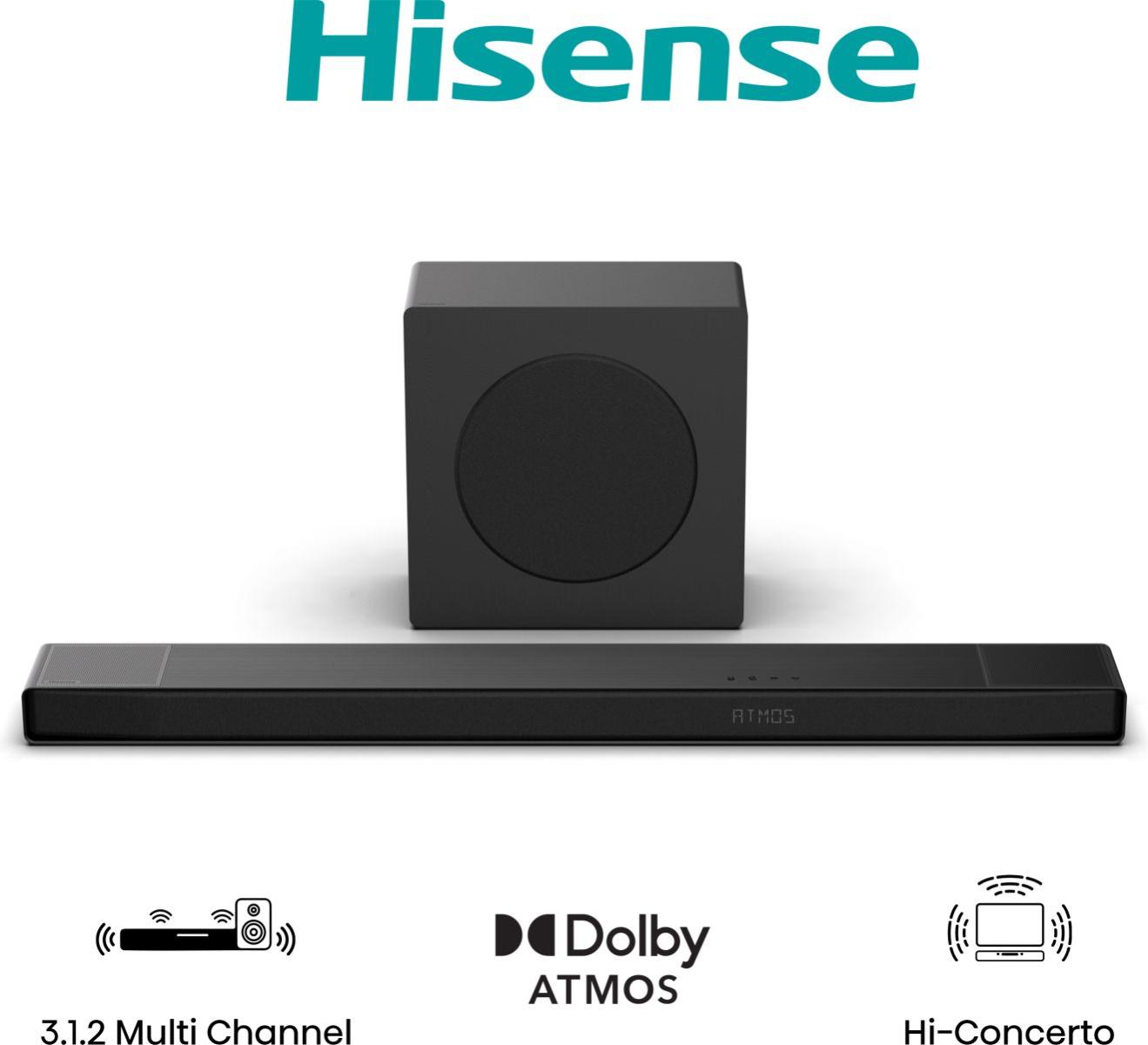 Hisense AX3120Q 3.1.2 Channel Soundbar with Wireless Subwoofer | AX3120Q