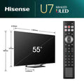 Hisense U7N 55" 4K UHD Mini-LED Smart TV | 55U71NQ Hisense TV Euronics Ireland