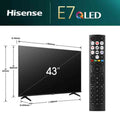 Hisense E7N 43" 4K UHD QLED Smart TV | 43E71NQ Hisense TV Euronics Ireland