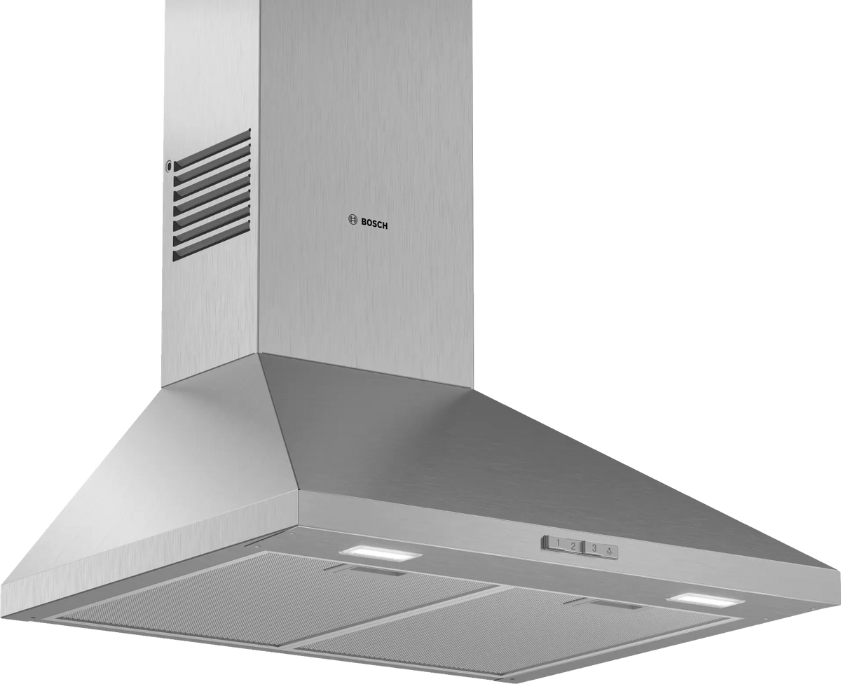 Bosch Series 2 60cm pyramid chimney cooker hood in Stainless Steel