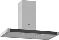 NEFF N 50 90cm wall-mounted chimney cooker hood in Stainless Steel