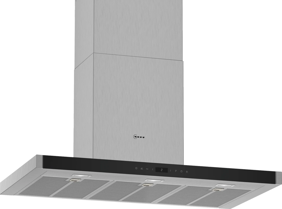 NEFF N70 D95BMP5N0B 90cm box chimney cooker hood in Stainless Steel