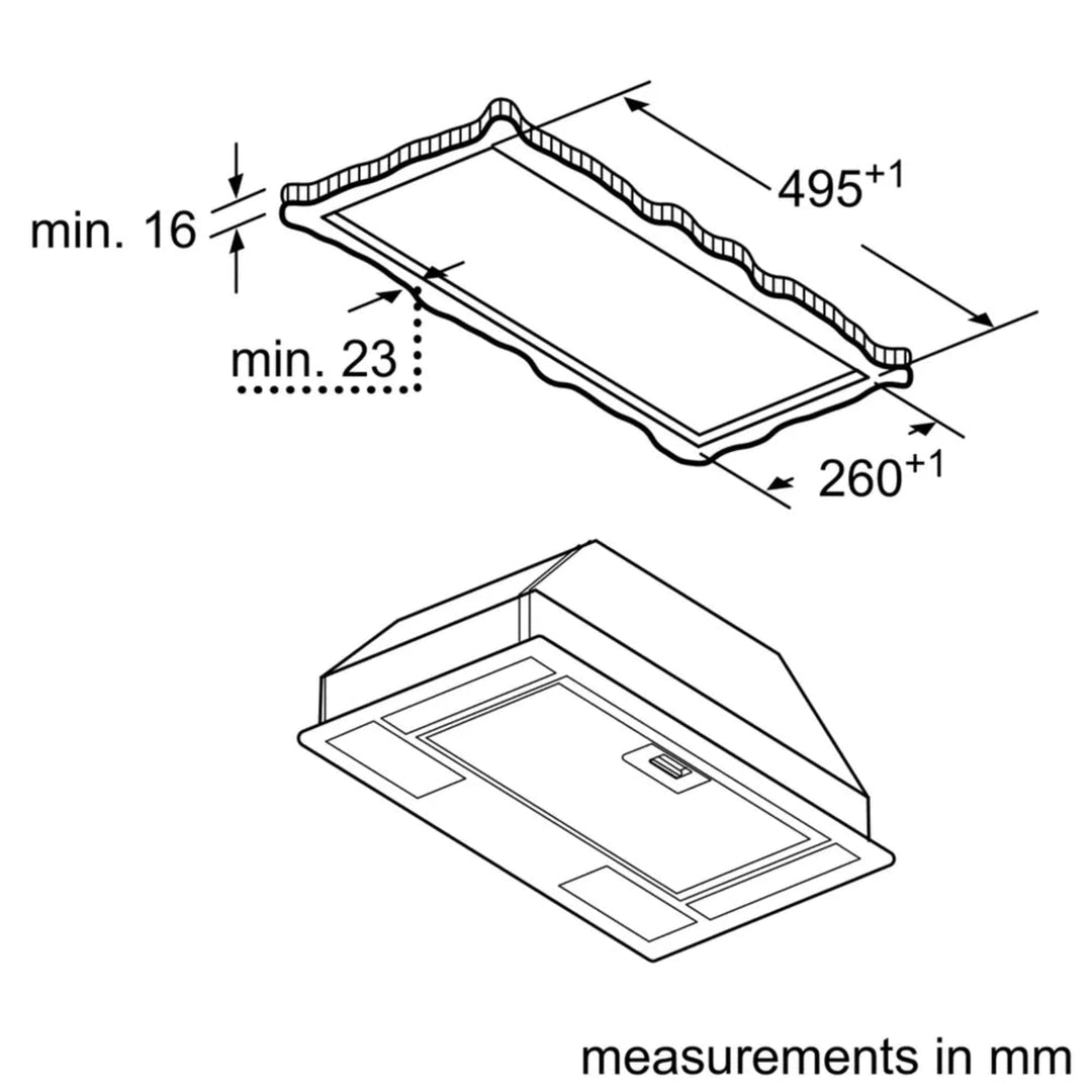Bosch Series 2 Canopy cooker hood 53 cm Anthracite DLN53AA70B | DLN53AA70B Bosch Cooker Hood Euronics Ireland