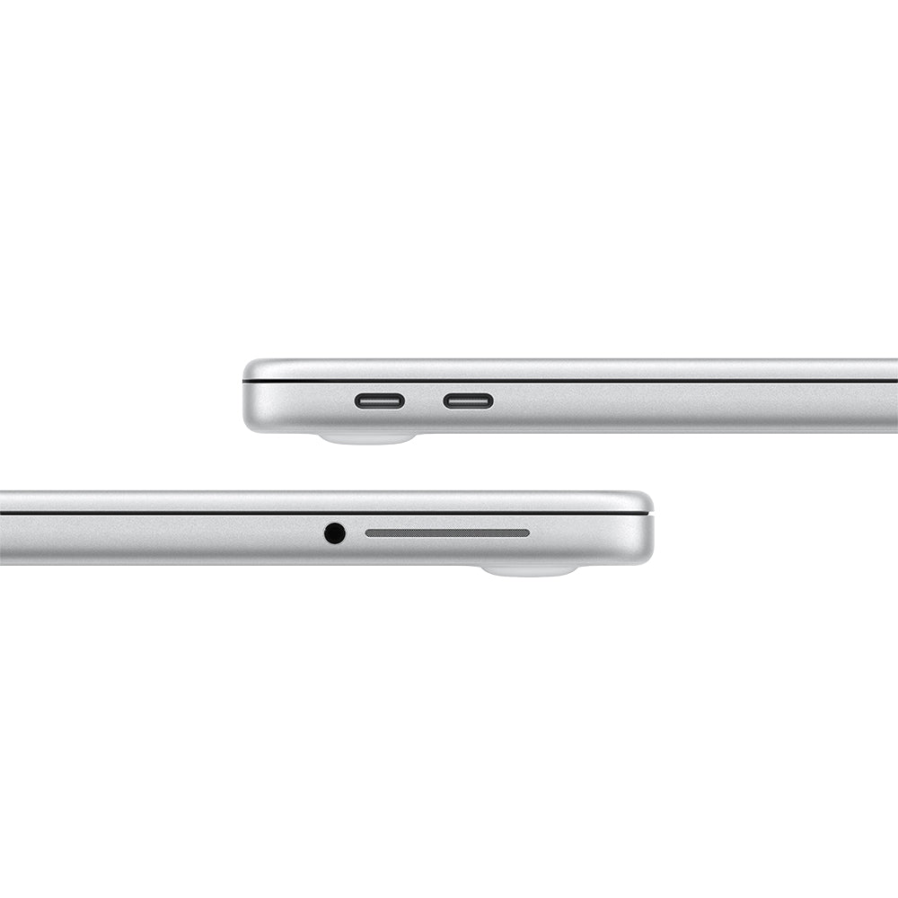 Apple MacBook Neo 13" A18 Pro 8GB/512GB Laptop with Touch ID - Silver - side views: two USB-C ports and headphone jack
