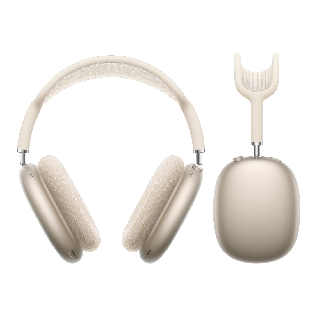 Apple AirPods Max 2 Wireless Over-Ear Headphones - Starlight - front view