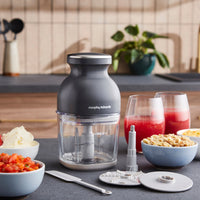 Morphy Richards 3-in-1 Mini Chopper Food Processor Rechargeable 800ml Black & Glass product image