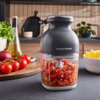 Morphy Richards 3-in-1 Mini Chopper Food Processor Rechargeable 800ml Black & Glass product image