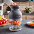 Morphy Richards 3-in-1 Mini Chopper Food Processor Rechargeable 800ml Black & Glass product image
