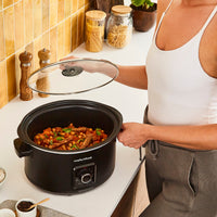 Morphy Richards Slow Cooker Easy Time 6.5L Black product image