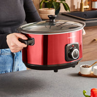 Morphy Richards Slow Cooker Accents Sear & Stew 6.5L Red product image