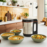 Morphy Richards Compact Soup Maker 1L Stainless Steel & Black product image