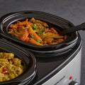 Morphy Richards Slow Cooker DuoServe 3.8L Brushed Stainless Steel product image