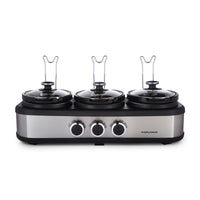 Morphy Richards Slow Cooker TrioServe 3.9L Stainless Steel product image