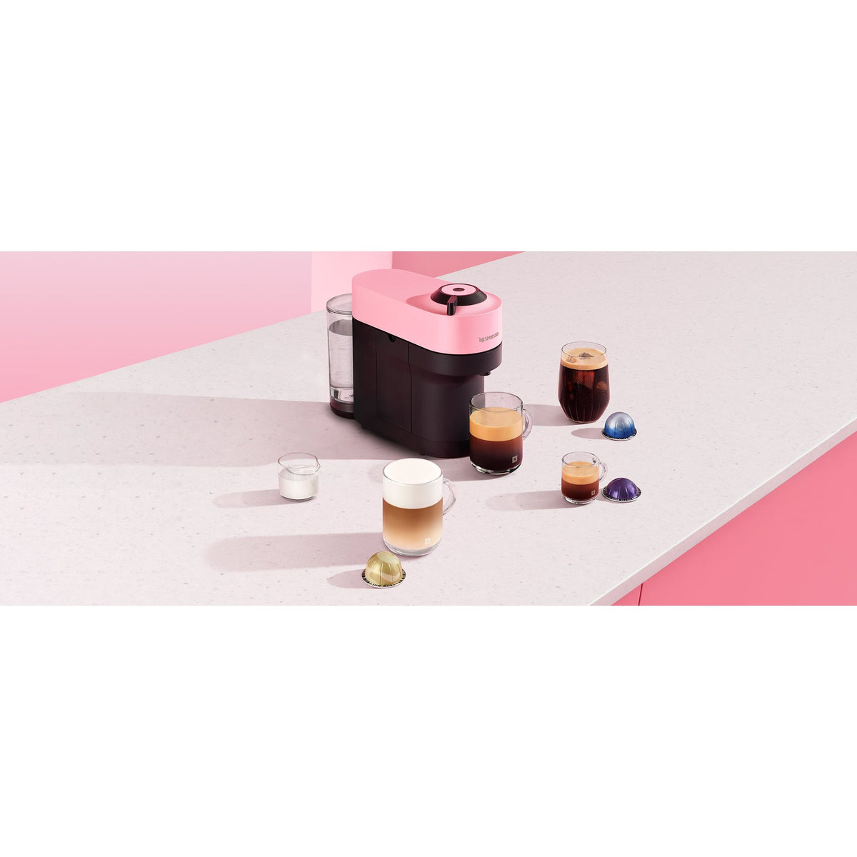 De’Longhi Nespresso Vertuo Pop Capsule Coffee Machine - Pink – view 12