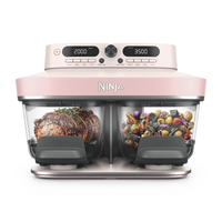 Ninja CRISPi DualZone 8-Function Glass Air Fryer in Rose Quartz — product photo