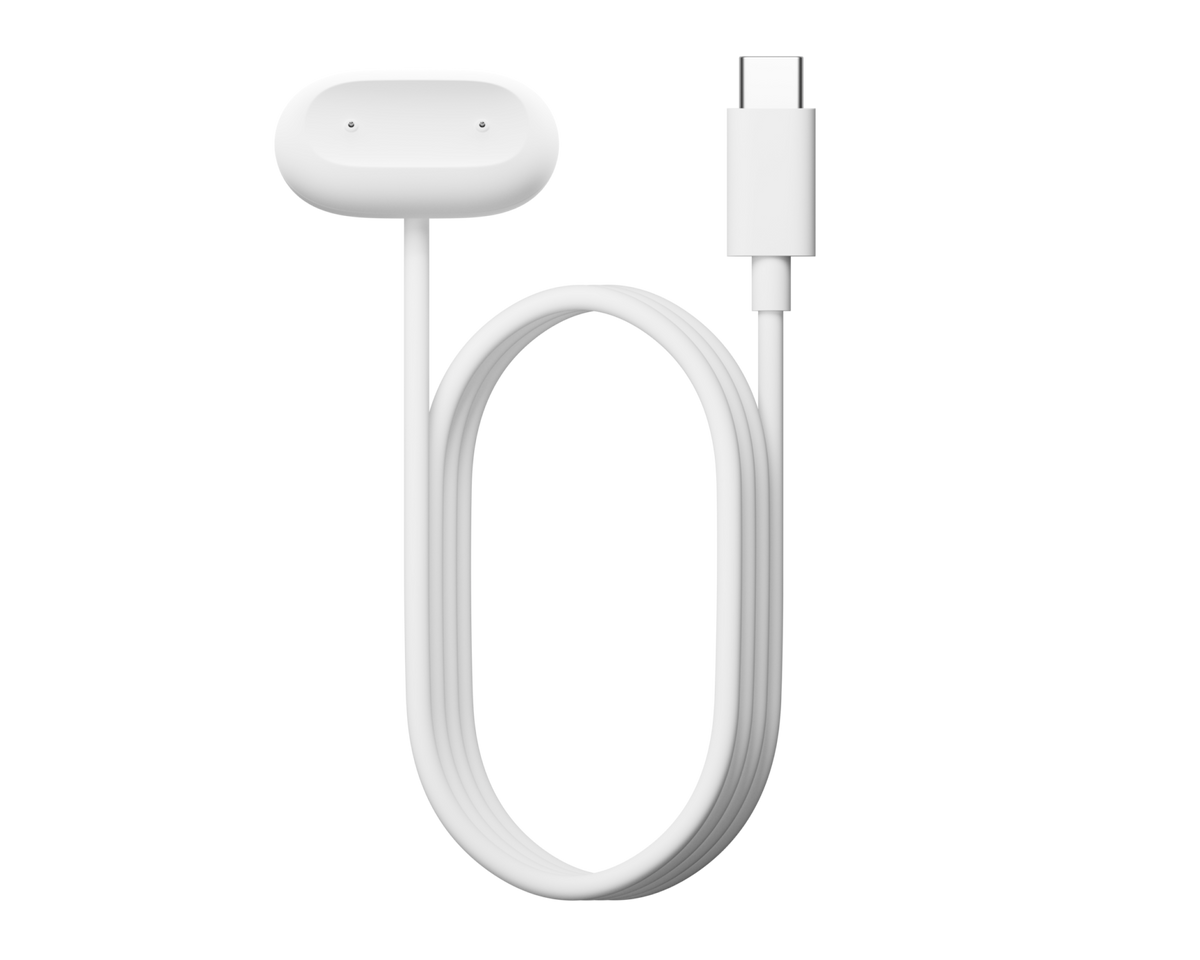 Google Fitbit Air and Edge USB-C Charging Cable - angled view
