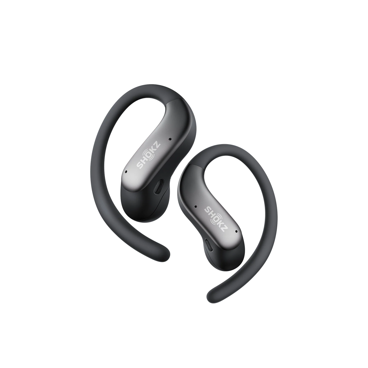 Shokz OpenFit Air 2 Open-Ear Earbuds - Black - angled view
