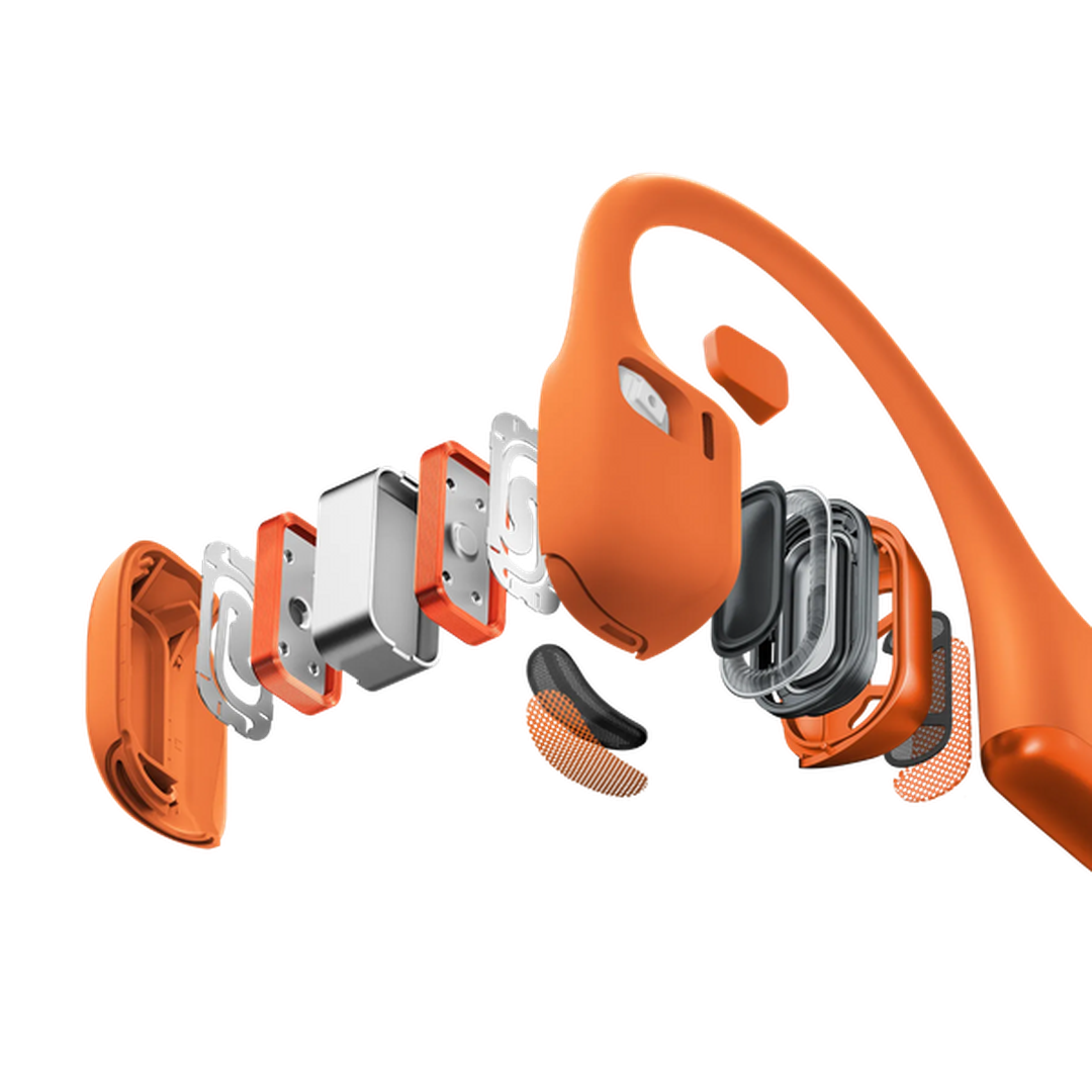 Shokz OpenRun Pro 2 30.3g Open-Ear Wireless Sport Headphones – Orange | 38-S820-ST-OR Shokz Headphones Euronics Ireland