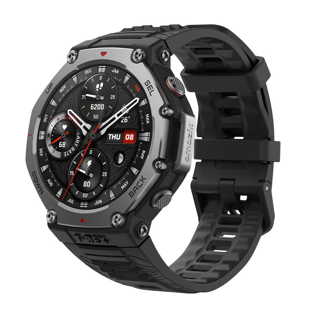 Amazfit T-Rex 3 Rugged GPS Smartwatch - Onyx | T-Rex 3