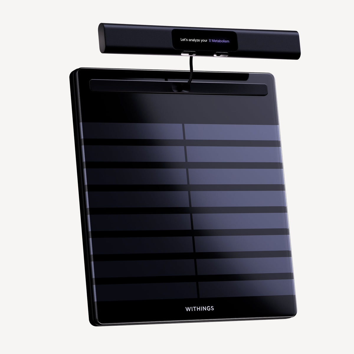 Withings BodyScan 2 Body Composition Smart Scale with ECG - Black - three-quarter view