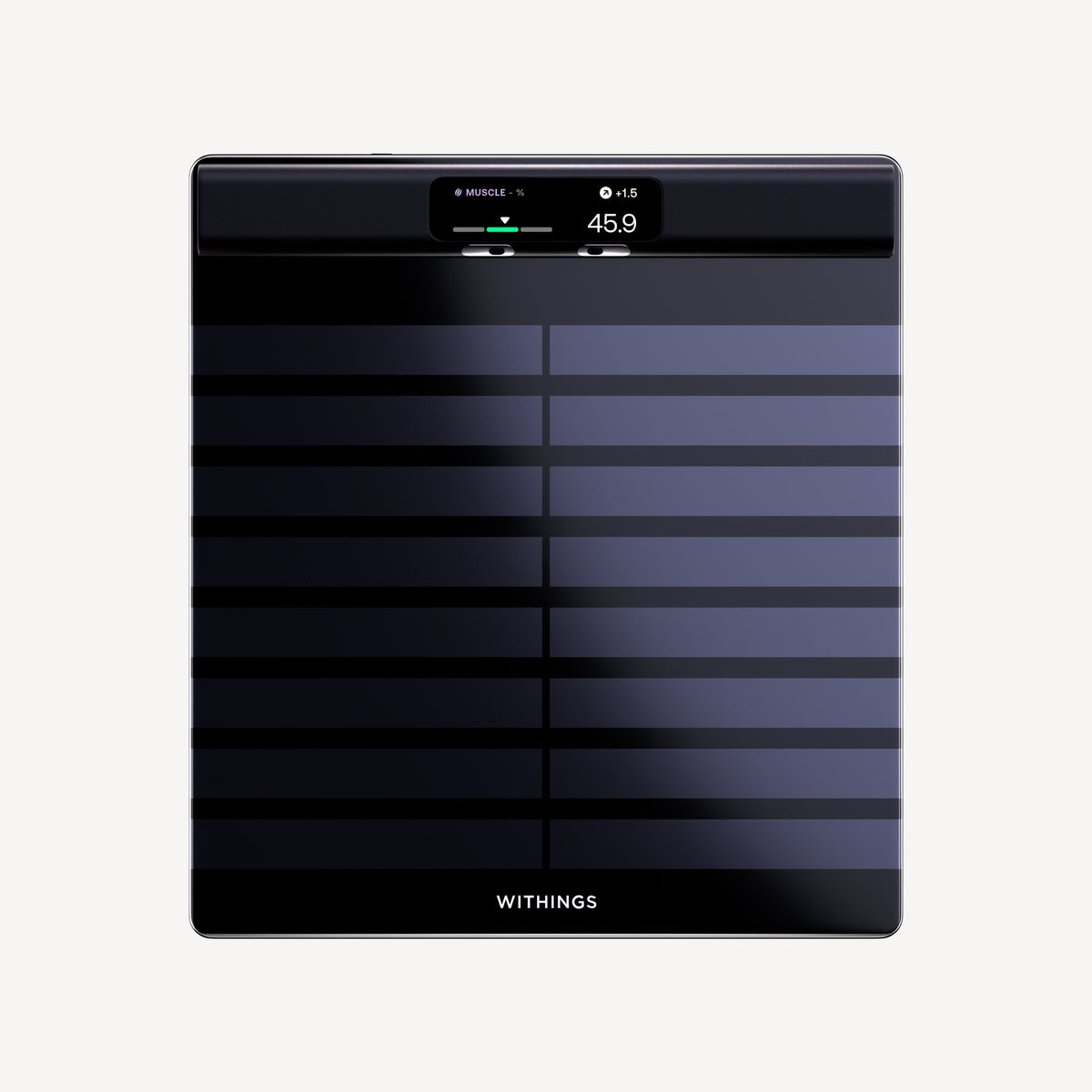 Withings BodyScan 2 Body Composition Smart Scale with ECG - Black - front view