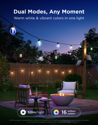 Govee Outdoor Solar RGBICW String Lights 10m - official product image