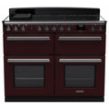 Rangemaster Estel Deluxe 110 Induction range cooker in Bordeaux with Chrome trim