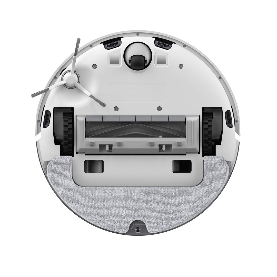 Dreame D10 Plus Gen 2 RLD32GD robot vacuum, underside showing the brush and mop pad