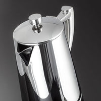 Stellar Art Deco Espresso Maker SC64 angled lid and handle close-up