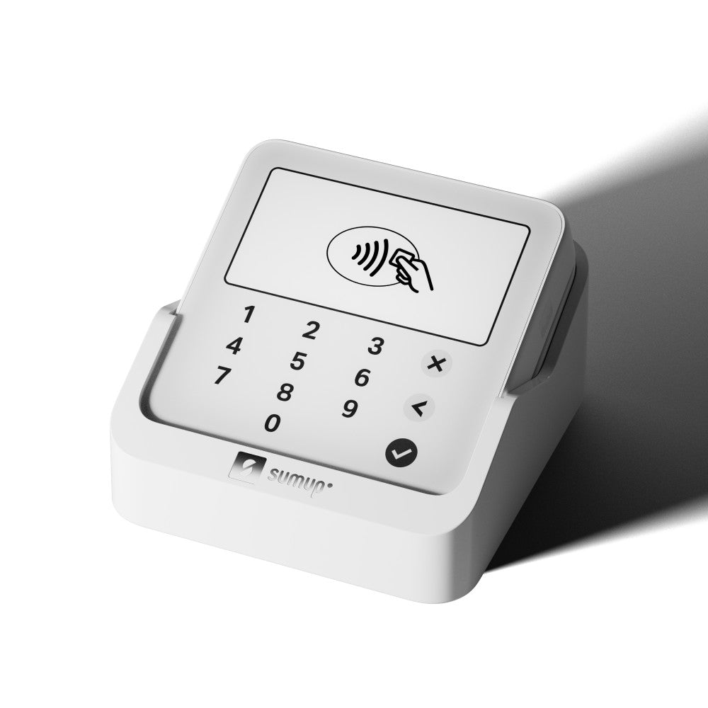 SumUp Solo Lite Card Reader Bundle with Charging Station - on the charging station