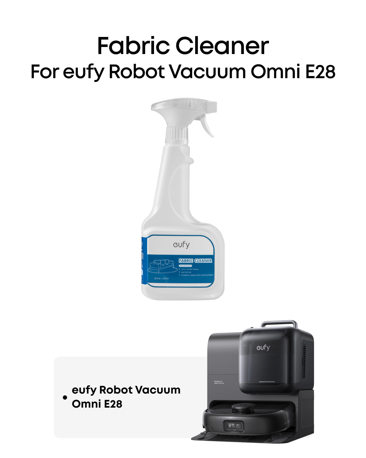 Eufy Omni E28 Fabric Cleaning Solution 473 ml | T290PG20